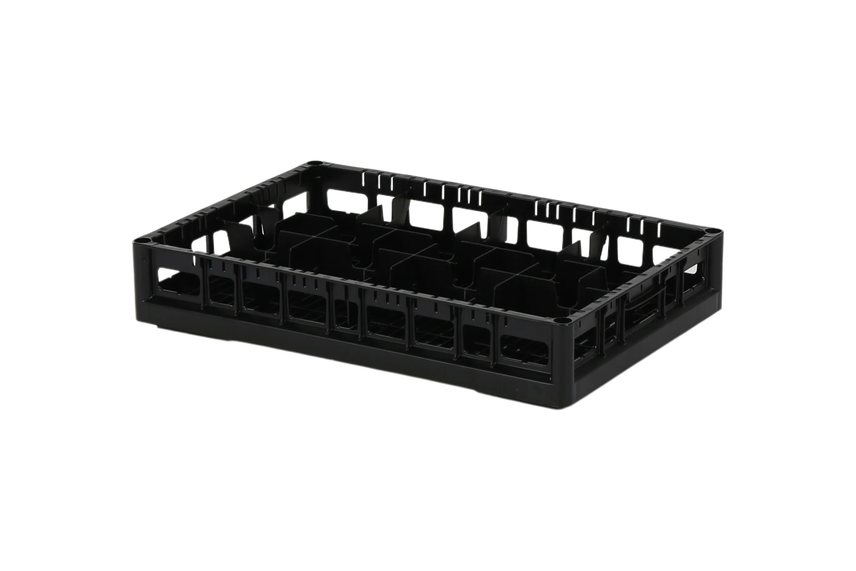 Clixrack Gläserkorb 600 x 400 mm schwarz Glashöhe max 72mm mit 2 x