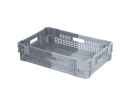 DUOCOLOR stapel-nestbare krat - 600 x 400 x H 140 mm (gesloten bodem)