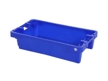 Caisse à poisson 20 kg - 800 x 450 x H 190 mm - avec trous d'écoulement