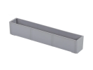 Inzetbak 1/4 (lengte) type PRO voor 600 x 400 mm - 554 x 88 x H 99 mm - grijs