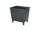 Transportbeh&auml;lter 210 Liter - 800 x 600 mm - nestbar - auf F&uuml;&szlig;en - grau