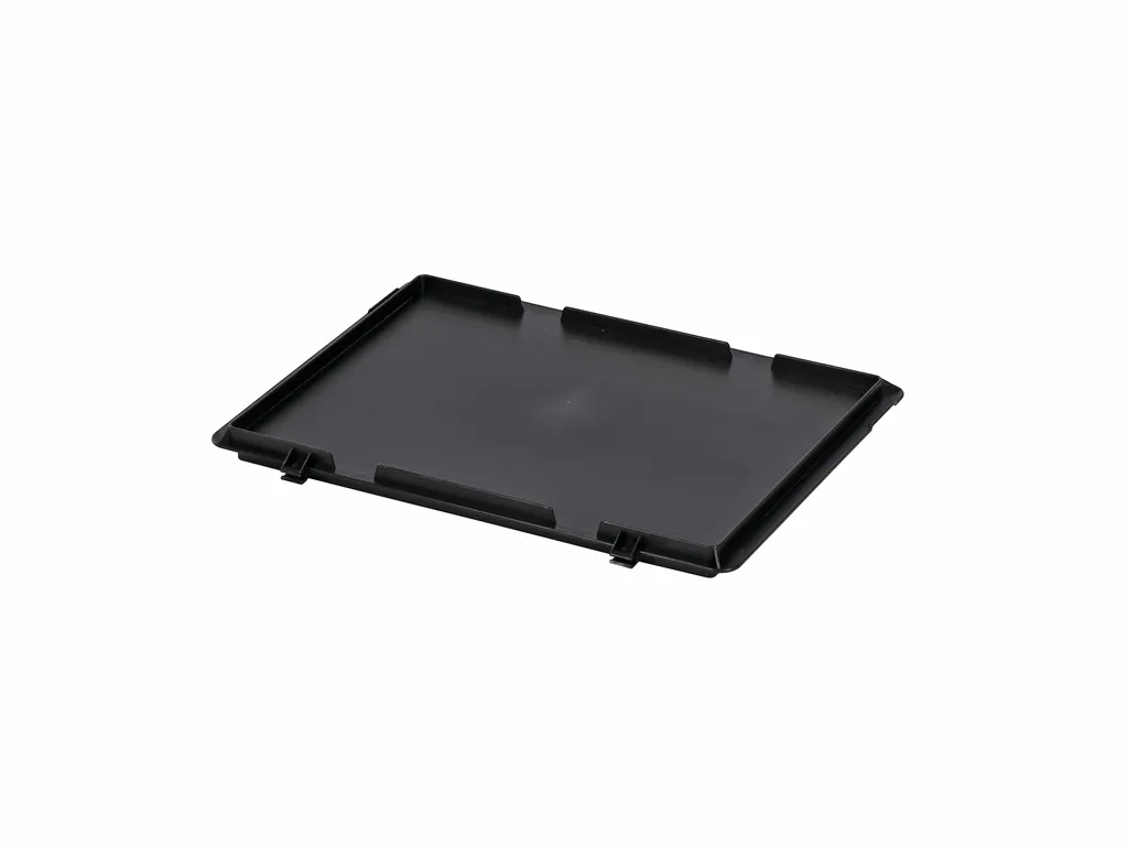 Hinged lid - 400 x 300 mm - black