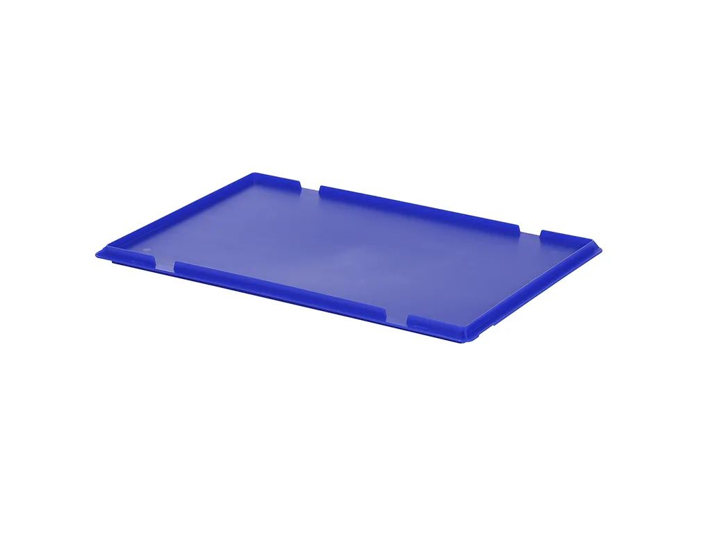 Hinged lid - 600 x 400 mm - blue
