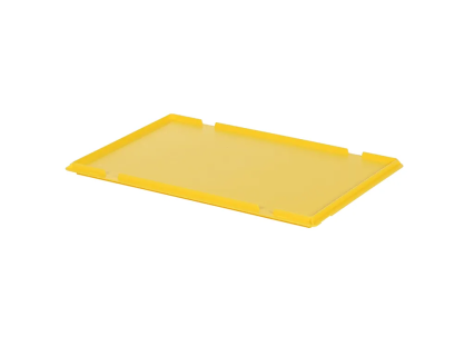 Couvercle à charnière 600 x 400 mm - Jaune