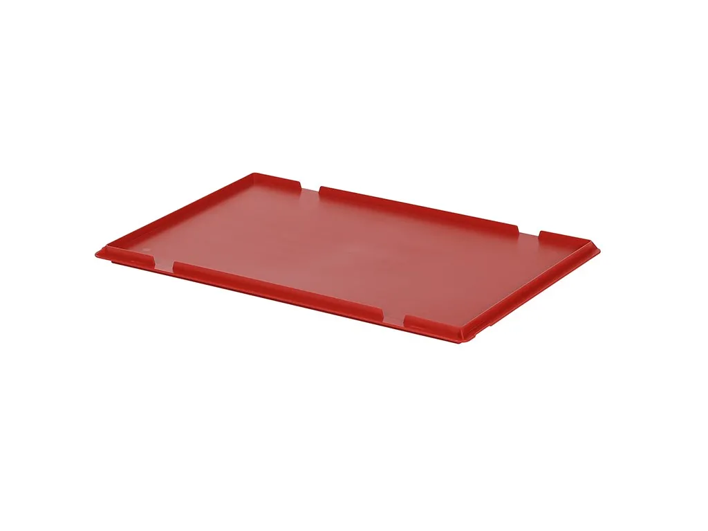 Hinged lid - 600 x 400 mm - red