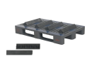 Palettenkeil kurz - 465 mm - mit 2 Nocken - passend f&uuml;r H1- und H3-Paletten sowie CR1-Paletten - dunkelgrau