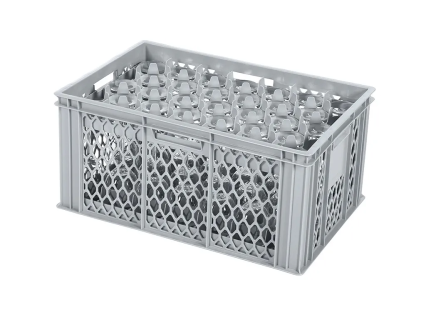 Casier &agrave; verres BASIC - 600 x 400 x H 280 mm pour 33 verres - ht. de verre max. 255mm - &Oslash; max. 75mm