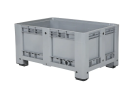Palletbox 1200x800xH580mm gesl. 4 poten grijs