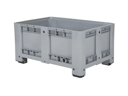 Palettenbox 1200x800xH580mm geschl. 4 Füße grau