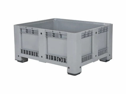 Palettenbox 1200x1000xH580mm geschl. 4 Füße grau