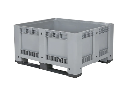 Palettenbox 1200x1000xH600mm geschl. 2 Kufen grau