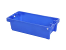 Euroviskist 25kg/40l. 800x400xH225mm z.afw. blauw ral5010