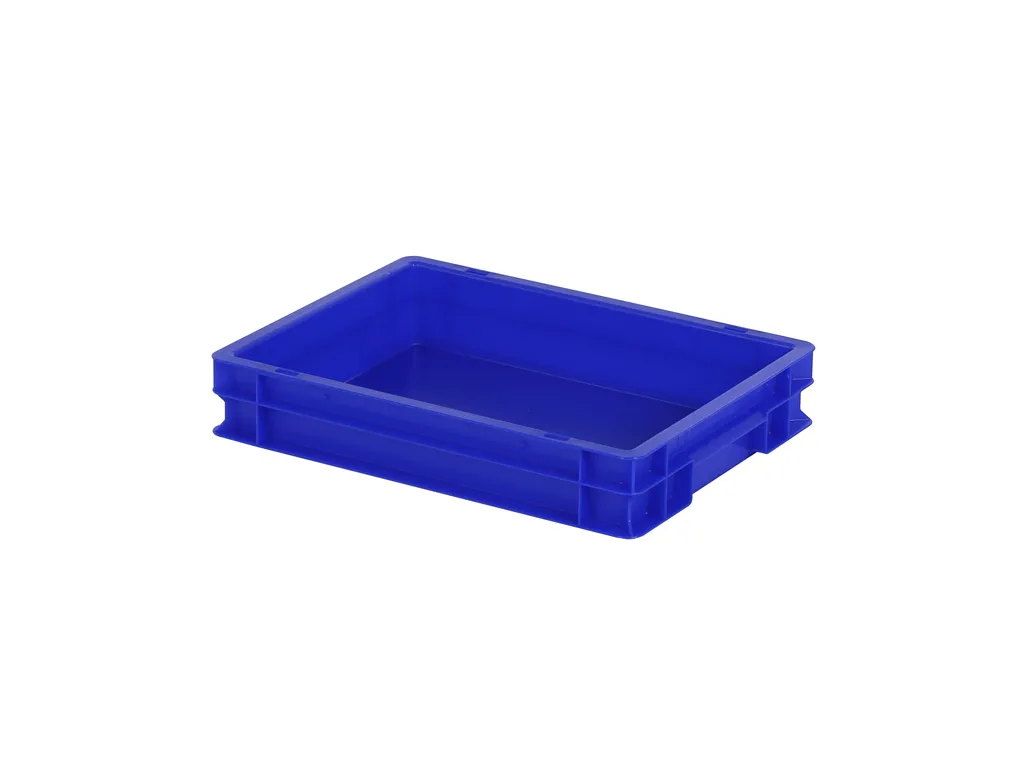 Stapelbak / bestekbak - 400 x 300 x H 75 mm (gladde bodem) - blauw