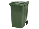 Conteneur &agrave; d&eacute;chets sur 2 roues - 340 litres - vert