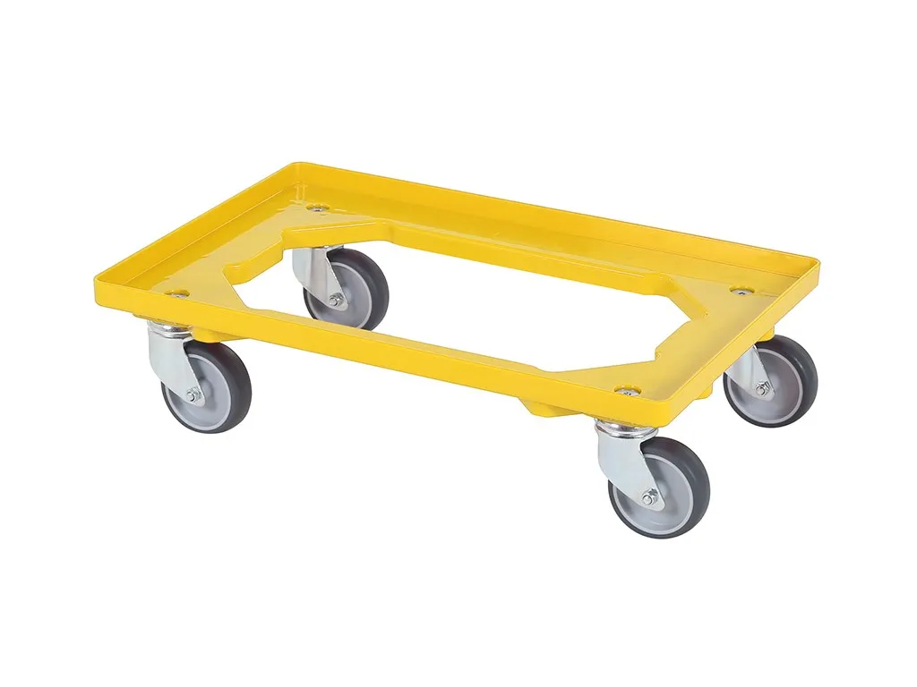 Plastic trolley (615 x 415 x 167) - yellow