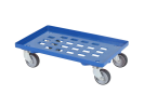 Chariot en plastique - 610 x 415 x 167 mm - bleu