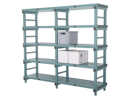 Kunststoff Euro-Regal 2000x500xH1770mm grün/grau