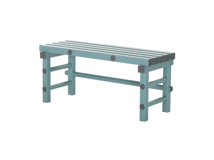 Kunststoff Sitzbank 1000x400xH450mm grün/grau