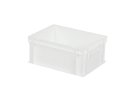 Stapelbak - 400 x 300 x H 175 mm - gesloten handgrepen - gladde bodem - wit