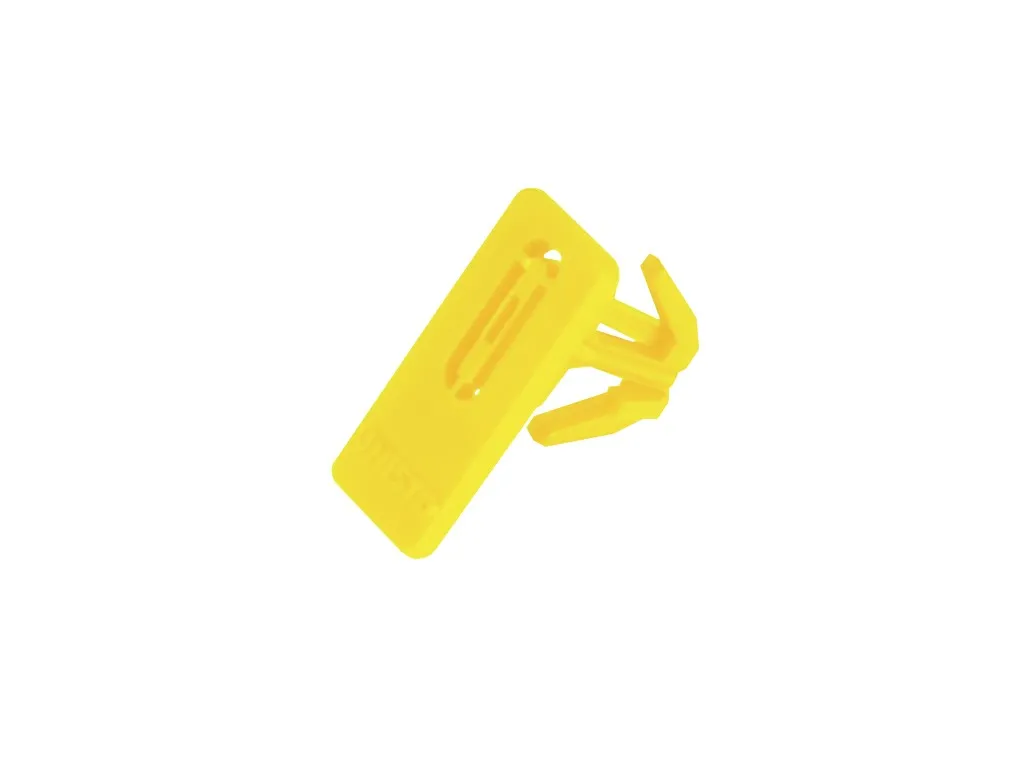 Lid security seal for distribution bins - Yellow