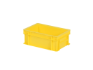 Stapelbak - 300 x 200 x H 120 mm - gesloten handgrepen - gladde bodem - geel