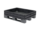 Aufsatzrahmen 49716 - faltbar - 6 Scharniere - 1200 &times; 1000 mm - geschlossen - schwarz