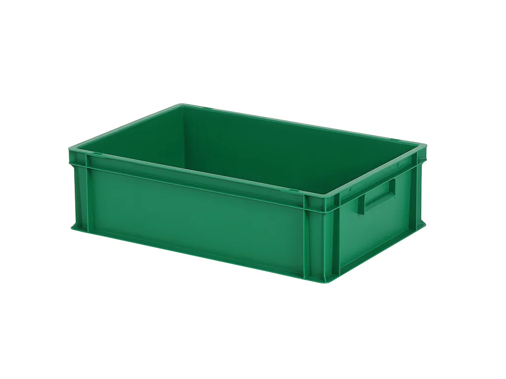 Stacking bin - 600 x 400 x H 175 mm - green (smooth base)