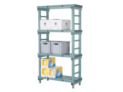 Kunststoff Euro-Regal 1000x400xH1820mm grün/grau