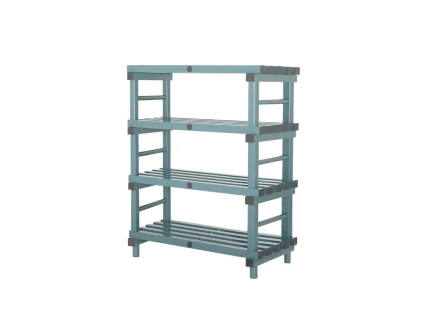 Kunststoff Euro-Regal 1000x500xH1220mm grün/grau