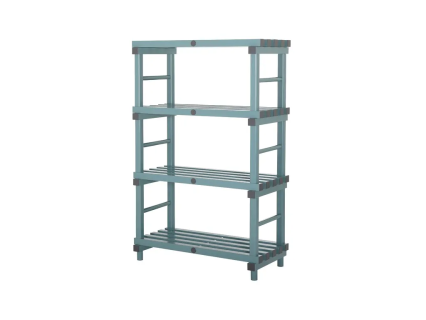 Kunststoff Euro-Regal 1000x500xH1520mm grün/grau