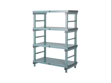 Kunststoff Euro-Regal 1000x600xH1520mm grün/grau