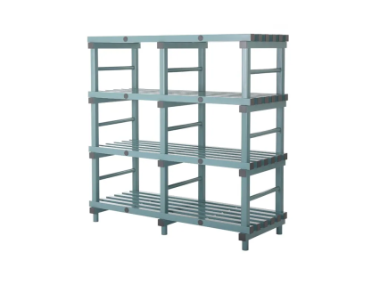 Kunststoff Euro-Regal 1500x600xH1520mm grün/grau