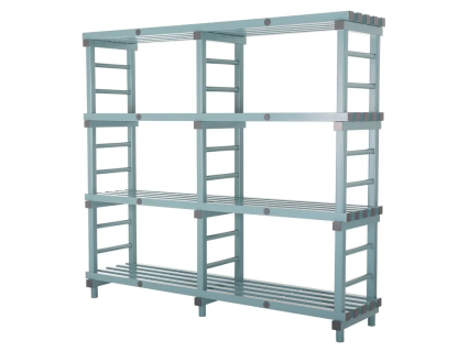 Kunststoff Euro-Regal 2000x500xH1820mm grün/grau