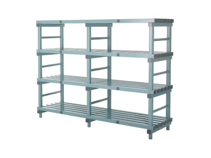 Kunststoff Euro-Regal 2000x600xH1520mm grün/grau