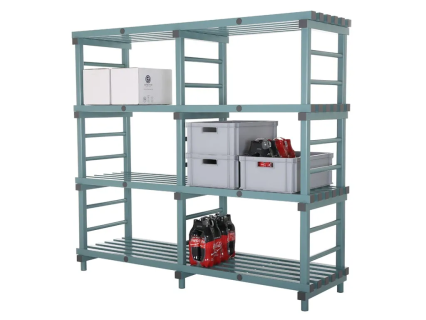Kunststoff Euro-Regal 2000x600xH1820mm grün/grau