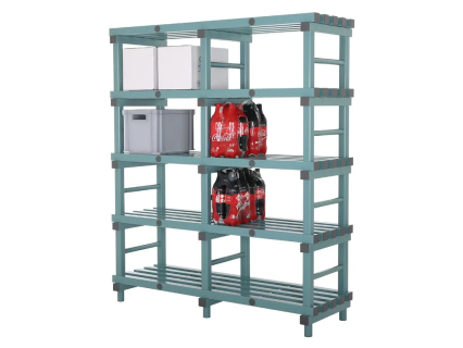 Kunststoff Euro-Regal 1500x500xH1770mm grün/grau