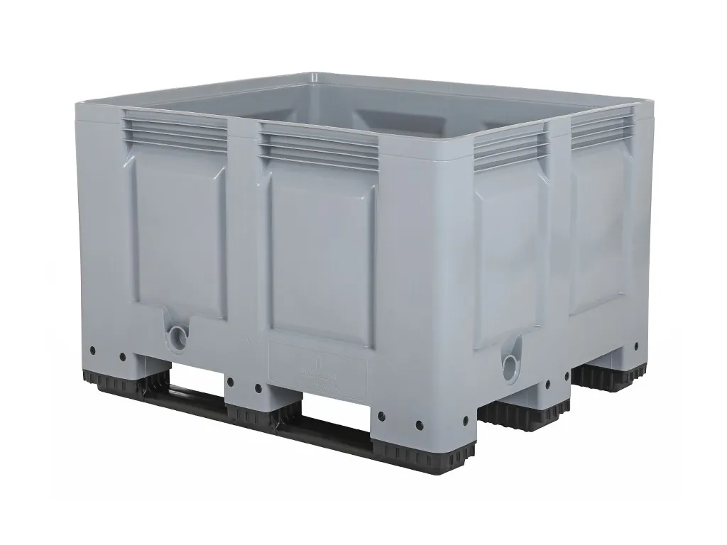 BIG BOX Kunststoff Palettenbox - 1200 x 1000 mm - auf 3 Kufen - 1