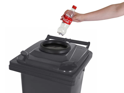 Sammelbehälter für PET-Flaschen - 120 Liter - Grau