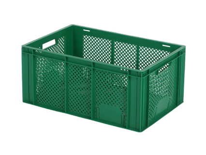 Stacking crate RX - 600 x 400 x H 274 mm - green