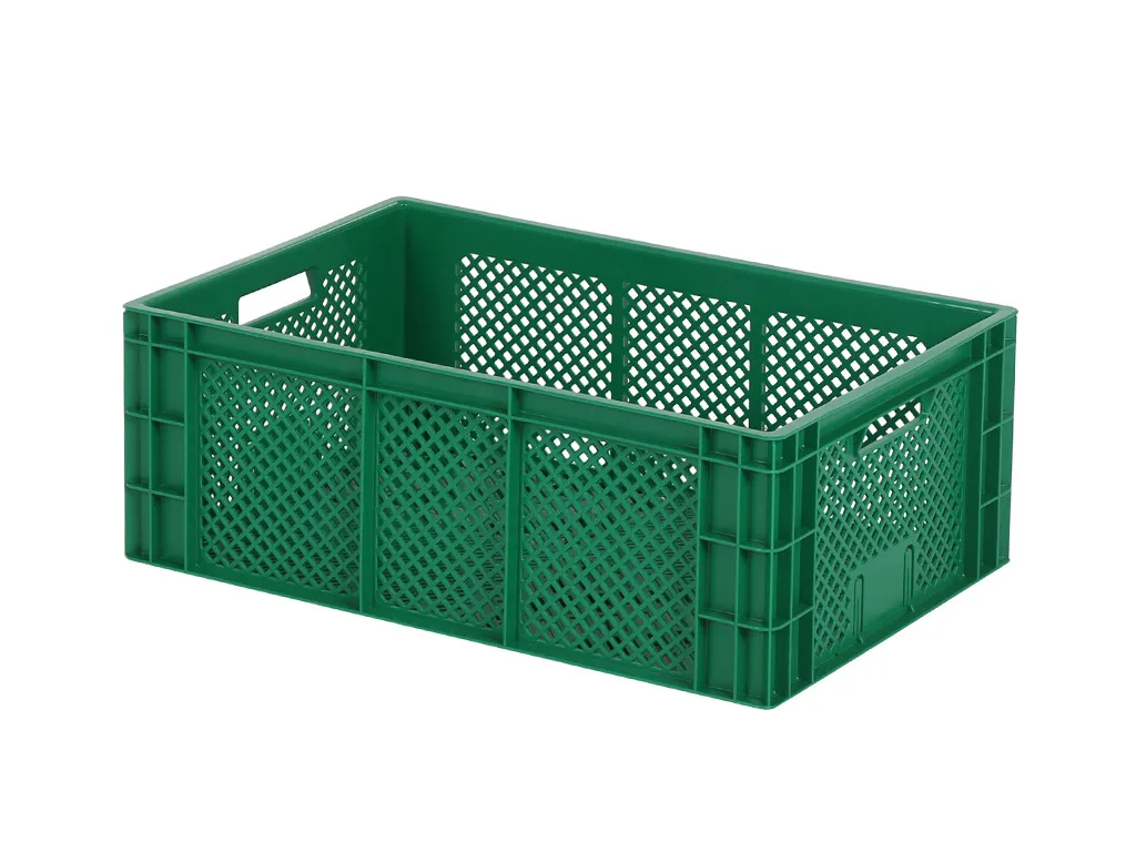 Stacking crate RX - 600 x 400 x H 223 mm - green
