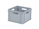 Stacking crate - 400 x 400 x H 270 mm - grey (reinforced base)