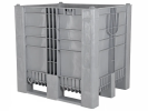 Palletbox CB3 High - 1200x1000xH1140mm - 3 sledes - lichtgrijs
