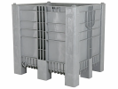 Palletbox CB3 High - 1200x1000xH1140mm - 9 poten - lichtgrijs