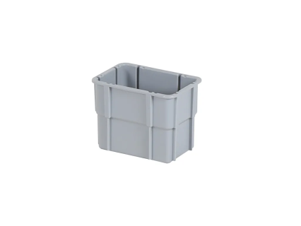 Insertion modulaire 1/8 - 131 x 90 x H 101 mm - gris - pour bacs gerbables 400 x 300 mm