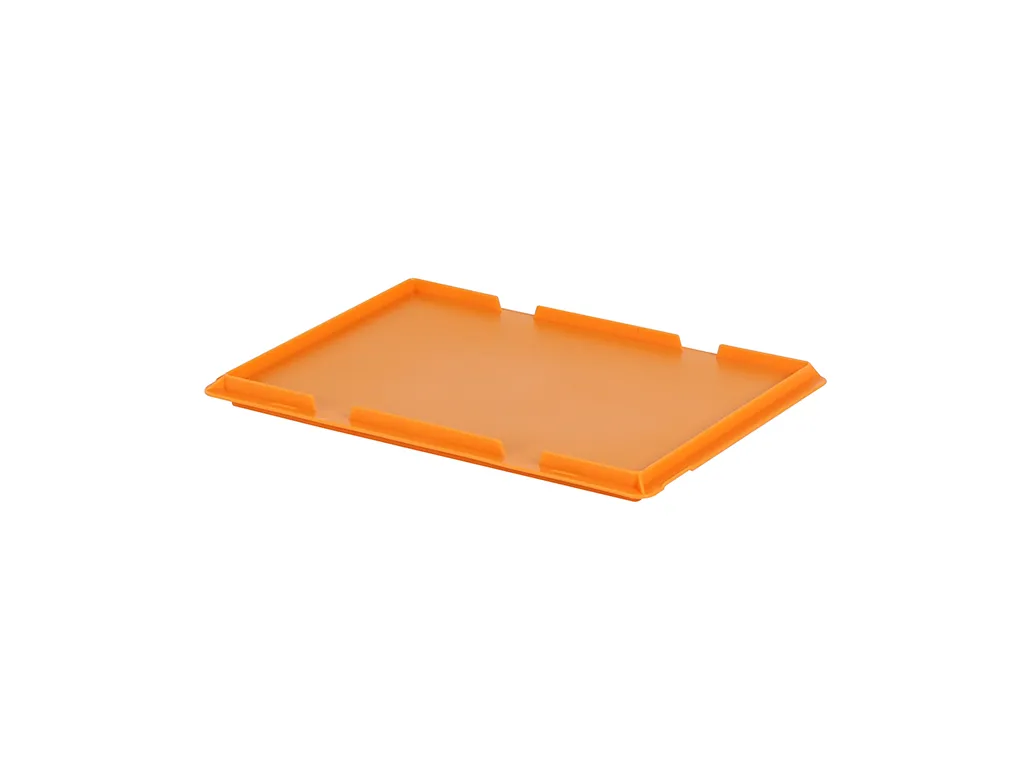 Hinged lid - 400 x 300 mm - orange