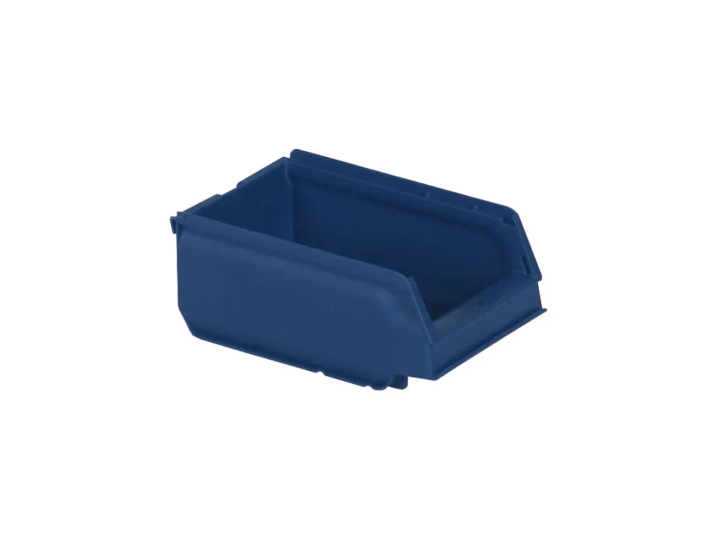 Sichtlagerkasten aus Kunststoff - 170 x 105 x H 75 mm - Blau