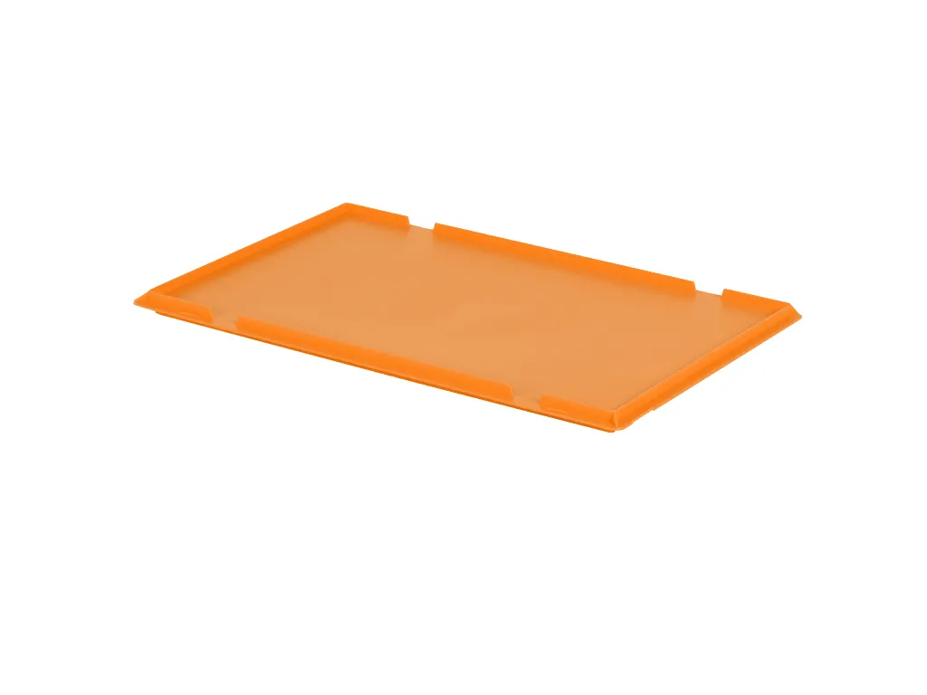 Hinged lid - 600 x 400 mm - orange