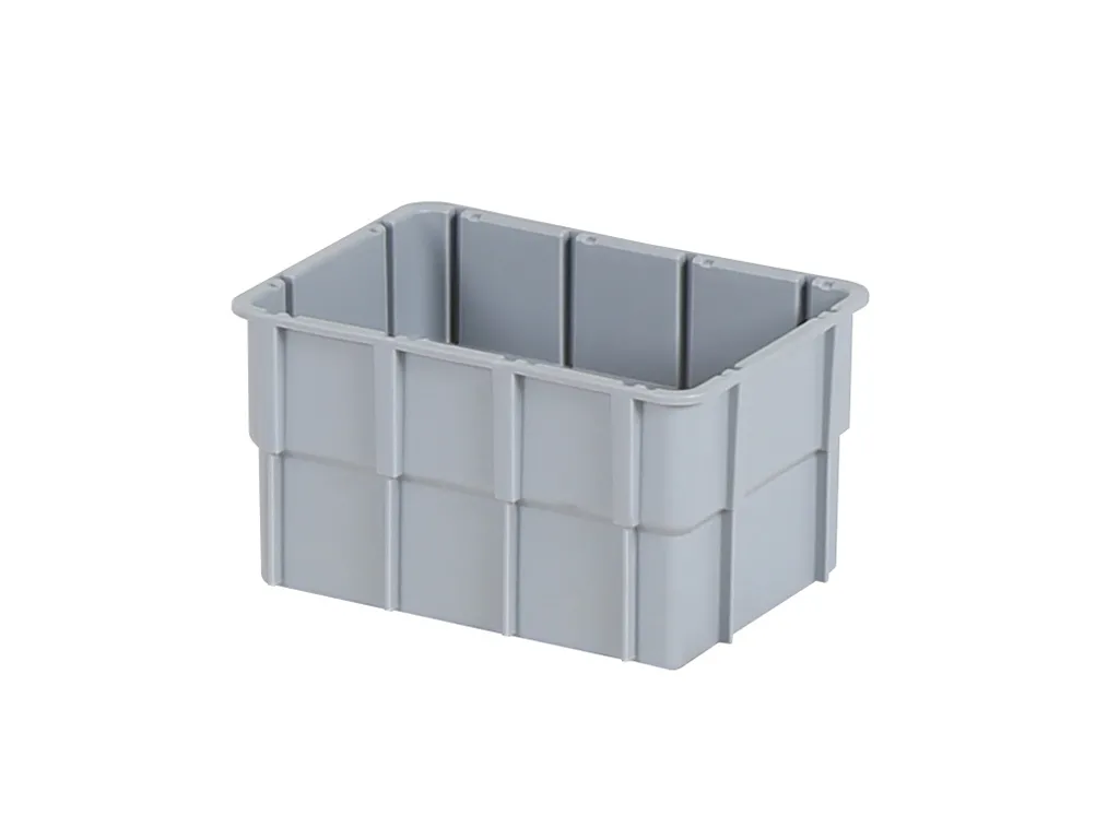 Case with insert trays - 400 x 300 x H 133 mm - gray