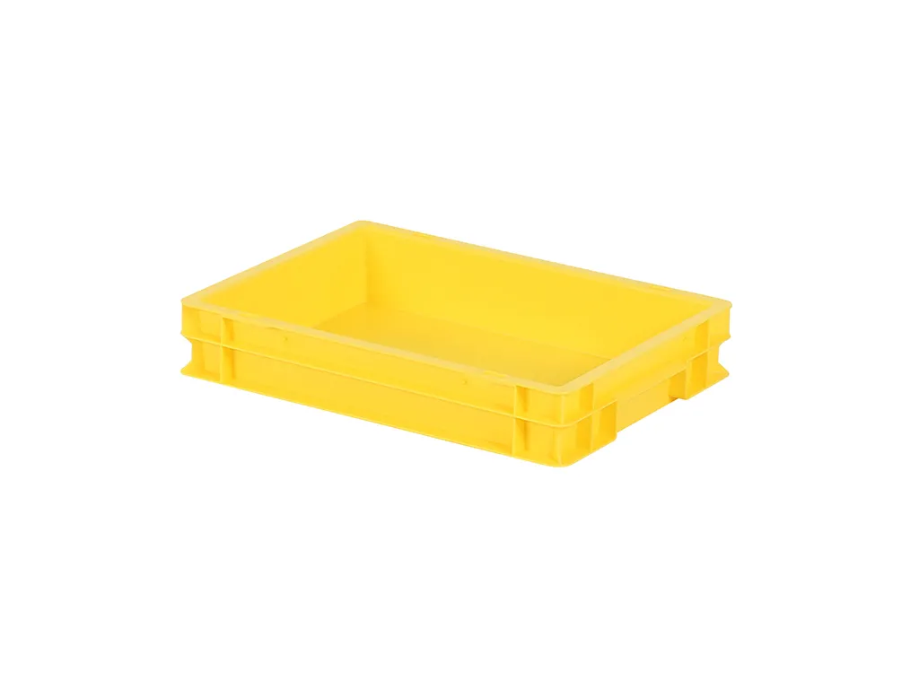 Stacking bin / cutlery bin - 400 x 300 x H 75 mm - yellow (smooth base)