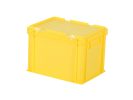 Dekselbak - 400 x 300 x H 295 mm - versterkte bodem - geel